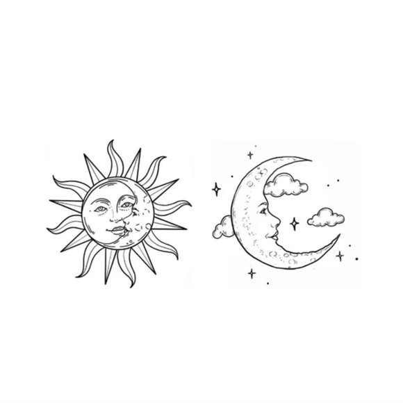 NEW inkbox temporary tattoos ☀️ sun & moon - Picture 11 of 12